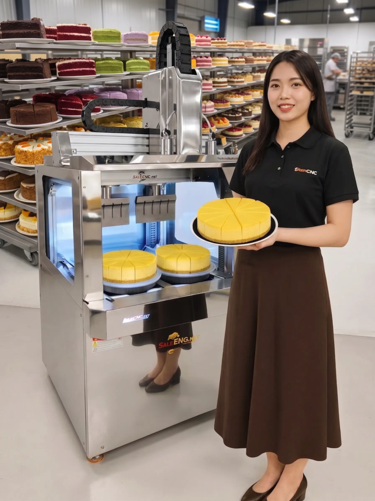 เครื่องตัดเค้กอัลตราโซนิก-Ultrasonic cake cutting machine 23 ตัดเค้ก1