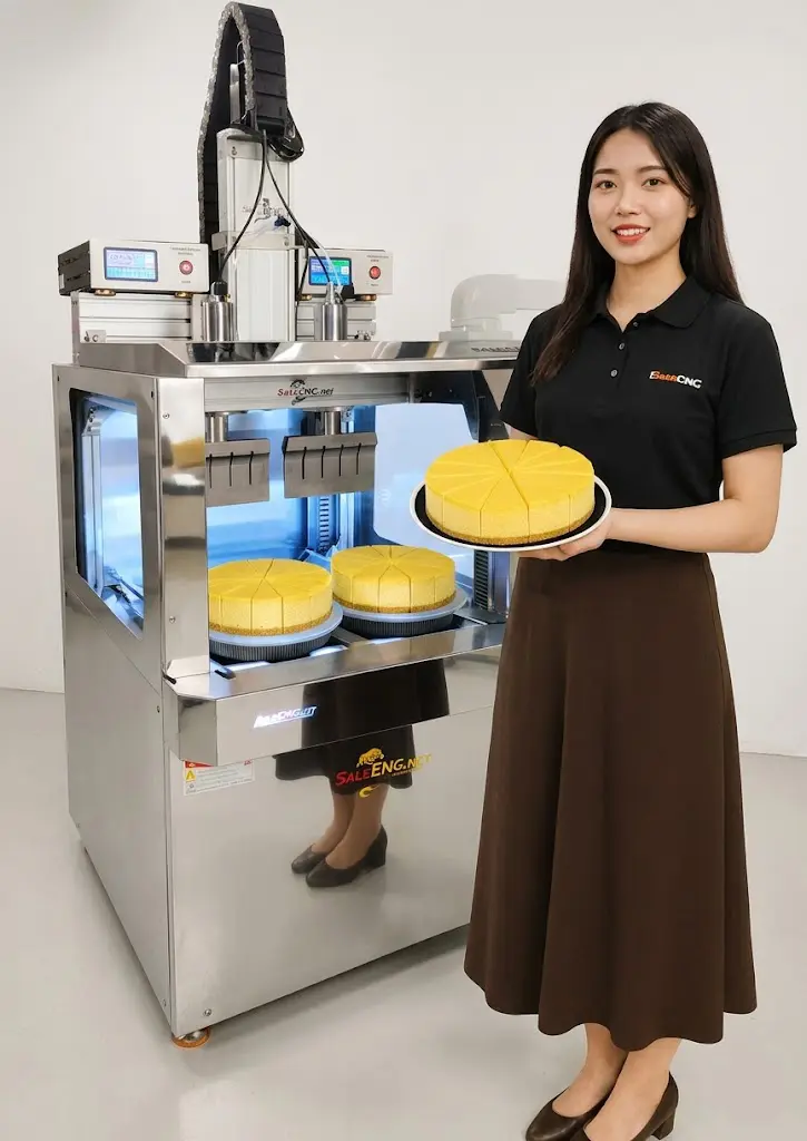 เครื่องตัดเค้กอัลตราโซนิก-Ultrasonic cake cutting machine 22 ตัดเค้ก2