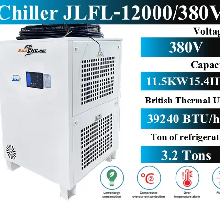 Chiller Water Cooling เครื่องชิลเลอร์ เครื่องทำความเย็น JLFL-12000 / 380V 49 FL 12000