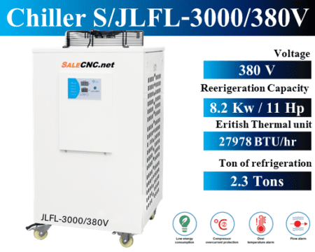 Chiller Water Cooling เครื่องชิลเลอร์ เครื่องทำความเย็น JLFL-3000 / 380V 1 สไลด์5