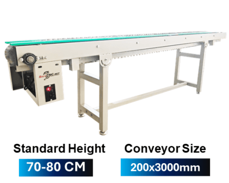 Stainless 304 Conveyor 200*3000 H1: 700mm H2:800mm 1 สไลด์8