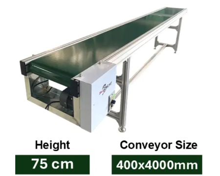 Conveyor Belt PVC 400x4000 mm สายพานลำเลียง สายพานเลื่อน 1 Conveyor 400 4000 750mm