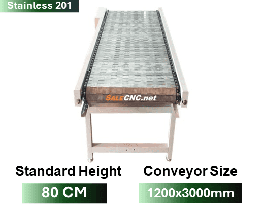 Stainless 201 Steel Conveyor สายพานลำเลียง สแตนเลส 1200x1400x800 mm 1 Stainless 201 Steel Conveyor สายพานลำเลียง สแตนเลส 1200x1400x800 mm