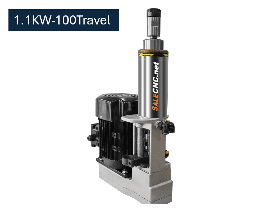 Spindle Motor + Pneumatic Power Head (1.1KW-100Travel) 1 Spindle Motor + Pneumatic Power Head (1.1KW-100Travel)