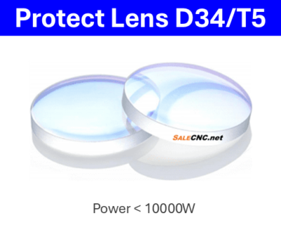 Laser Protection Lens for Fiber Lasers - D34/T5 (Power ≤ 10000W)