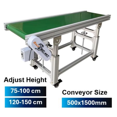 Conveyor Belt PVC 500×1500 mm สายพานลำเลียง ปรับระดับได้