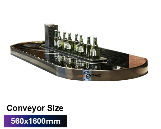 Turntable Conveyor 560x1600 mm Black 1 Turntable Conveyor 560x1600 mm Black