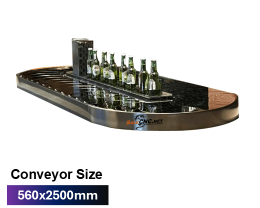 Turntable Conveyor 560x2500 mm Black 1 Turntable Conveyor 560x2500 mm Black