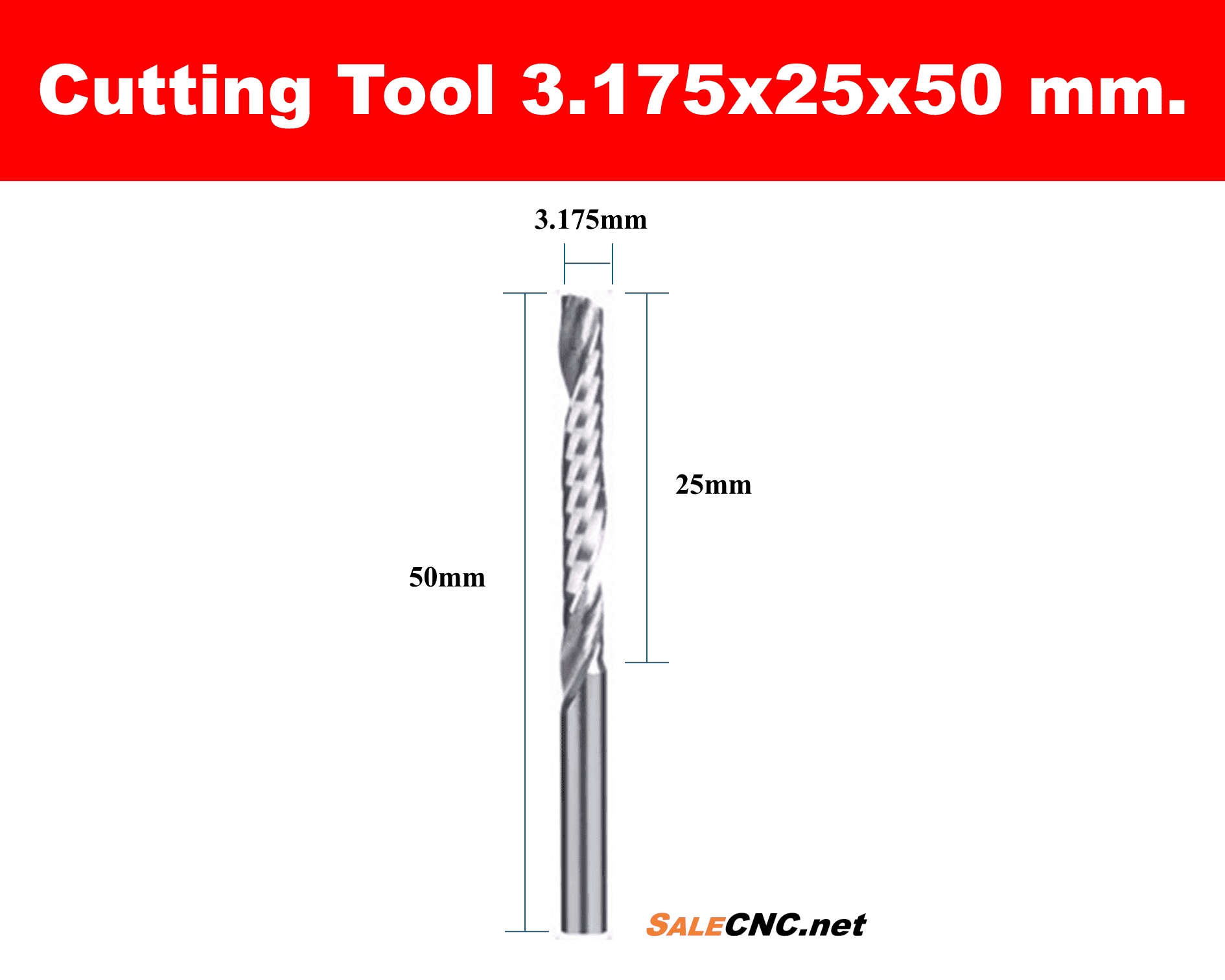 Cutting Tool 3.175x25x50 mm 1 Cutting Tool 3.175x25x50 mm