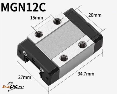 บล็อครางสไลด์ Linear Block, Sliding Block HGH12CA 1 บล็อครางสไลด์ Linear Block, Sliding Block HGH12CA