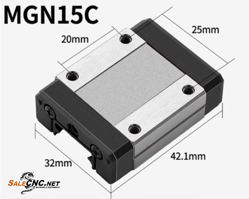 บล็อครางสไลด์ Linear Block, Sliding Block HGH15CA 1 บล็อครางสไลด์ Linear Block, Sliding Block HGH15CA