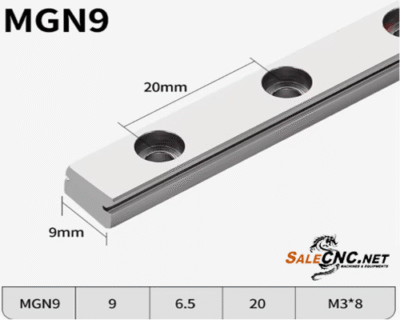 รางสไลด์ รางเลื่อน Linear Rail HGR9 ความยาว 300 mm