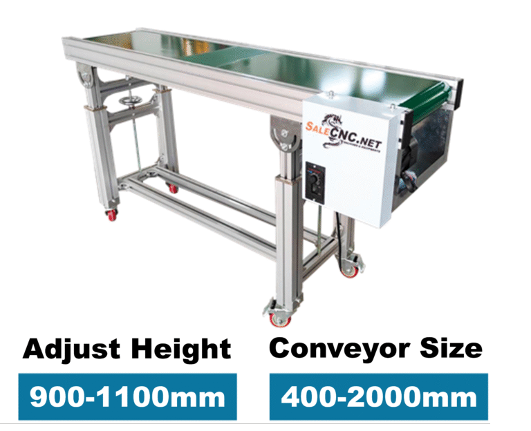 Adjustable Height Conveyor Belt – PVC 400×2000 mm