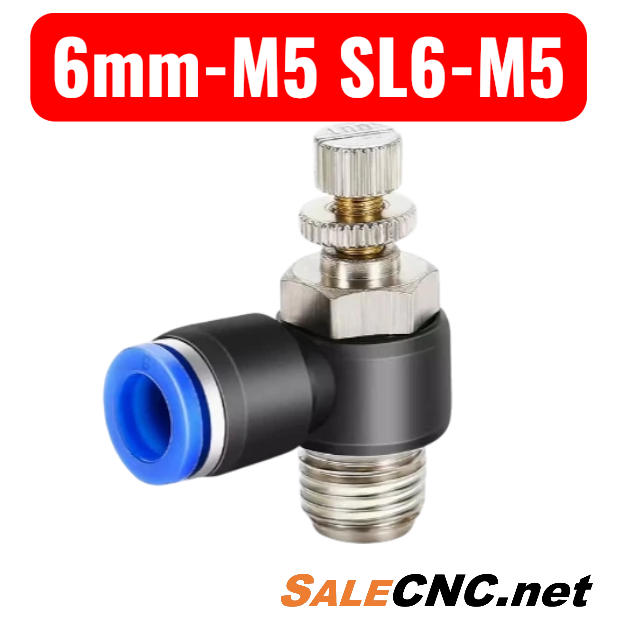 ข้อต่อลม เข้ากระบอกลม 6mm-M5 SL6-M5 2 ข้อต่อลม เข้ากระบอกลม 6mm-M5 SL6-M5