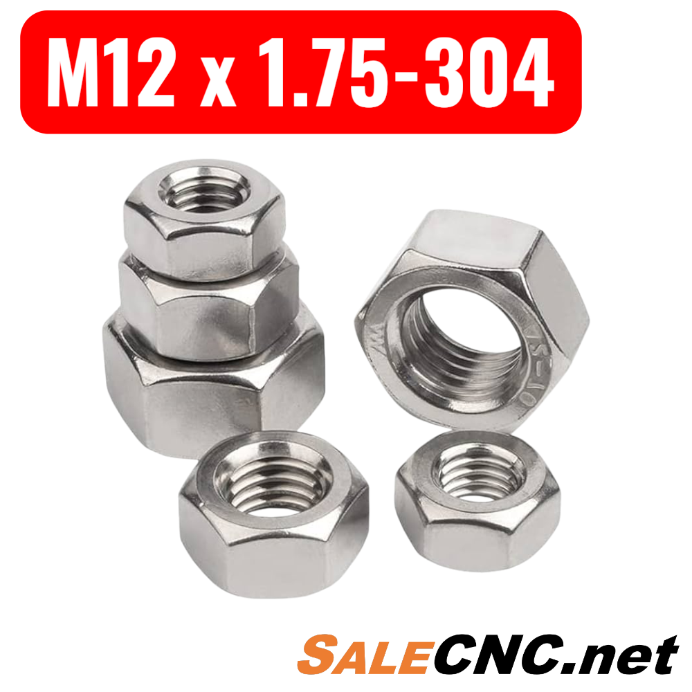 น็อตตัวเมีย M12 x 1.75-304 2 น็อตตัวเมีย M12 x 1.75-304