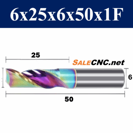 (Carbide End Mill with Rainbow Coating)