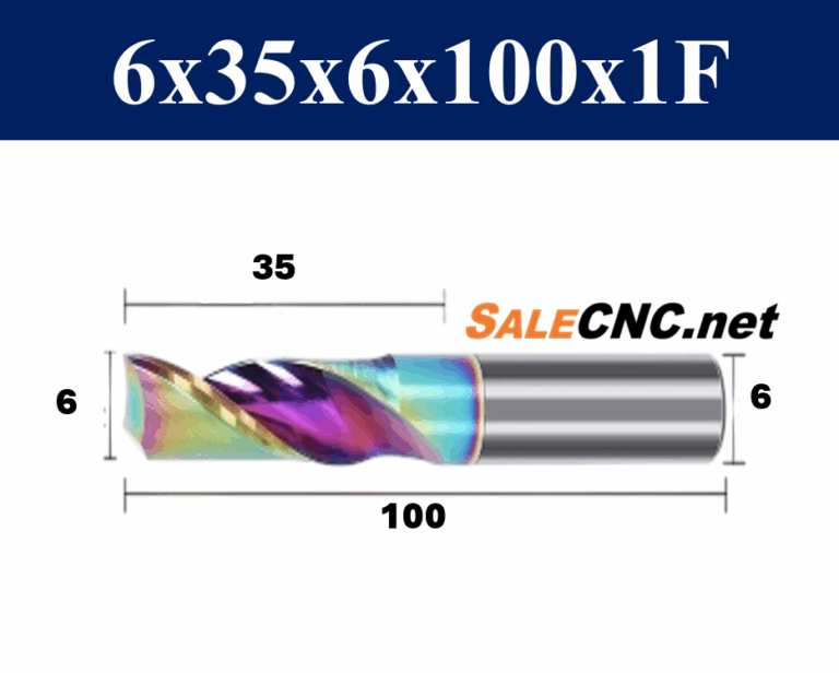 End Mill  1 flute 6x35x100 mm