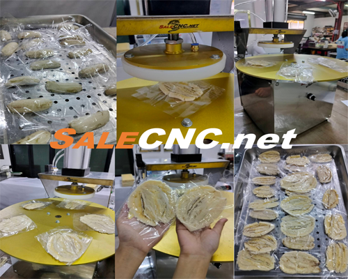 Stamping Machine / Banana press machine เครื่องปั้มลายขนมอัตโนมัติ / เครื่องทับกล้วย 10 รีวิว การทำงานเครื่อง ทับกล้วย 1