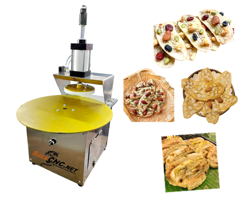 Stamping Machine / Banana press machine เครื่องปั้มลายขนมอัตโนมัติ / เครื่องทับกล้วย 9 เครื่องทับขนม ทับกล้วย