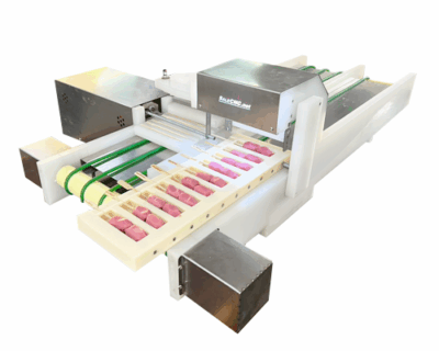 เครื่องเสียบไม้ธงอัตโนมัติ ไส้กรอก ไส้กรอกแดง ไส้กรอกไก่ Automatic Skewer Machine New
