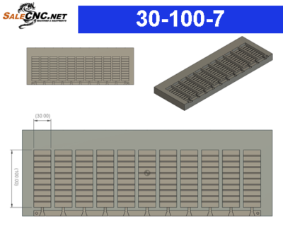 Mold - Dimensions 30-100-7 mm