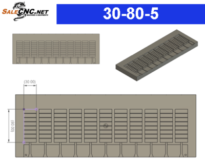 Mold - โมลด์ ขนาด 30-80-5 mm
