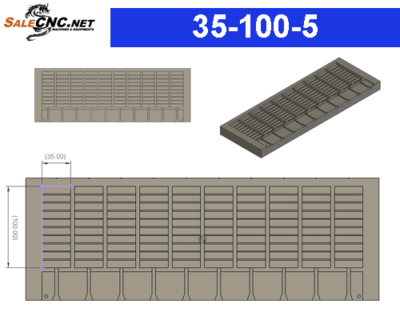 Mold - Dimensions 35-100-5 mm