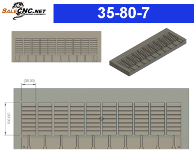 Mold - Dimensions 35-80-7 mm