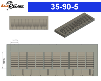 Mold - Dimensions 35-90-5 mm