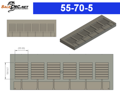 Mold - Dimensions 55-70-5 mm