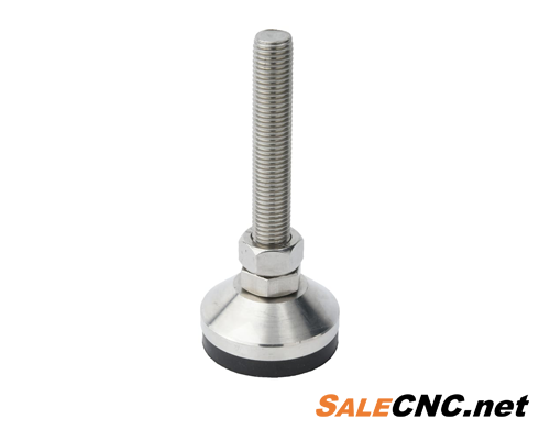 ขาตั้งปรับระดับ แพ้ด พีวีซี สีดำ Stainless 304 D60 M12x100 2 ขาฉิ่ง