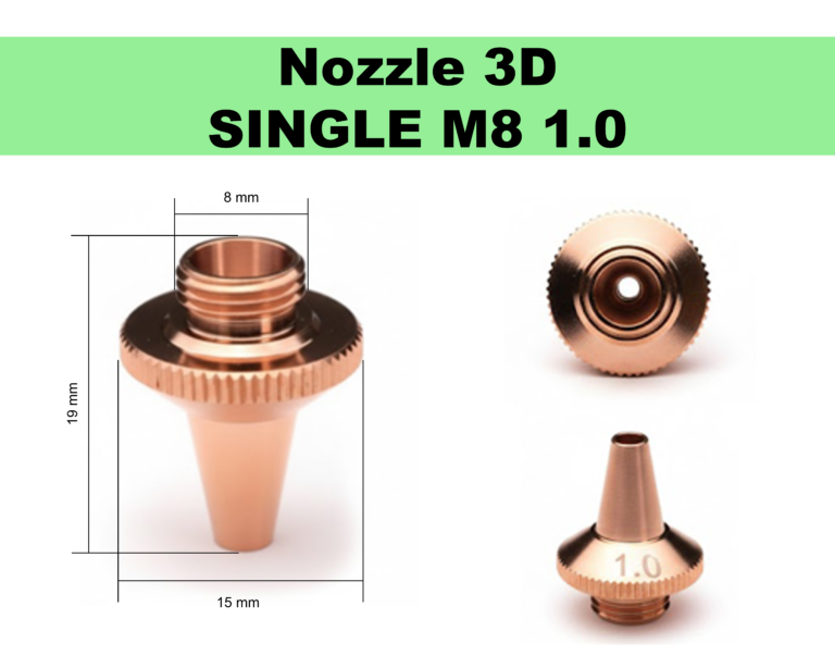 Fiber Laser Cutting Machine Nozzle – M8 SINGLE 1.0