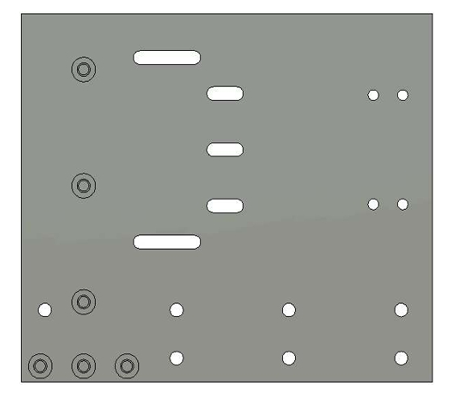 Aluminium plate 90Degree LB