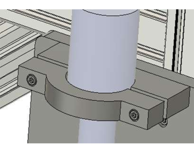 Aluminium plate clamplock knife 166x120x20 mm