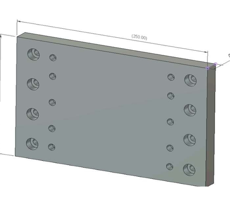 Aluminium plate platelock