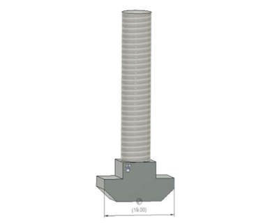 T-slot Bolt M8x20 and nut