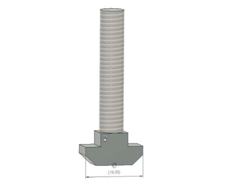 T slot Bolt M8x20 and nut