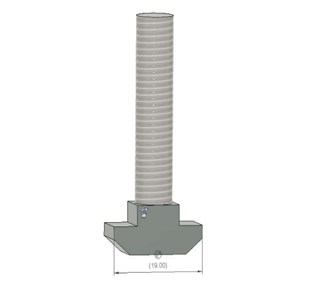 T slot Bolt M8x20 and nut