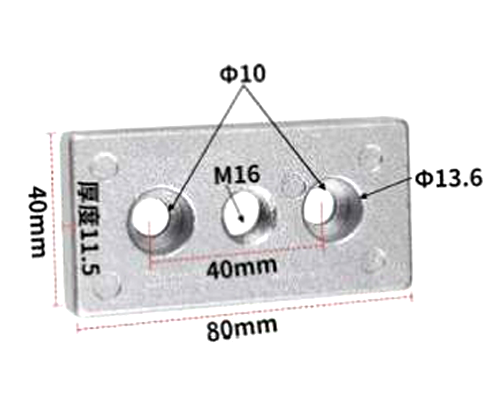 End Face Connection Plate 4080M16 2 end face connection plate 4080M16