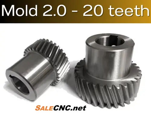 Helical Gear Mold 2.0 – 20 teeth