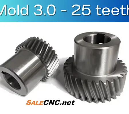เฟืองเฉียง Module 3.0 25ฟัน Helical Gear สำหรับเครื่องจักรอุตสาหกรรม