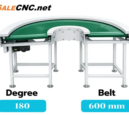 alt="สายพานลำเลียงโค้ง 180 องศา 600 mm"