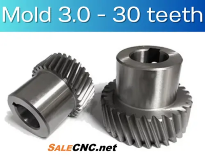 Helical Gear Mold 3.0 - 30 Teeth