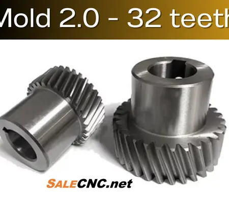 Helical Gear Mold 2.0 - 32 teeth