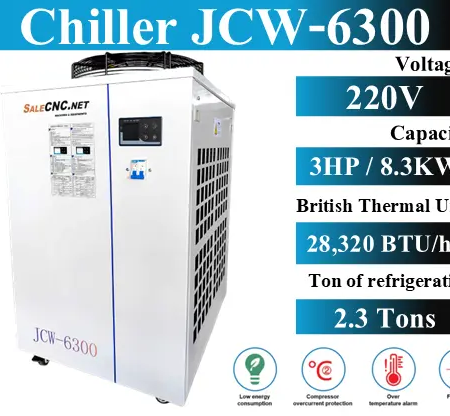Chiller Water Cooling เครื่องชิลเลอร์ เครื่องทำความเย็น JCW-6300 64 Chiller JL6300