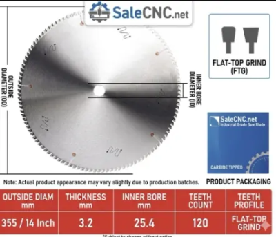 Saw 355*3.2*25.4*120T  (ใบเลื่อย)