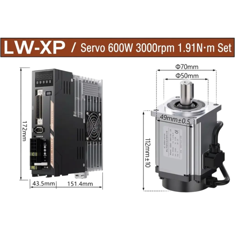 Servo Motor + Driver 60-0.6 KW