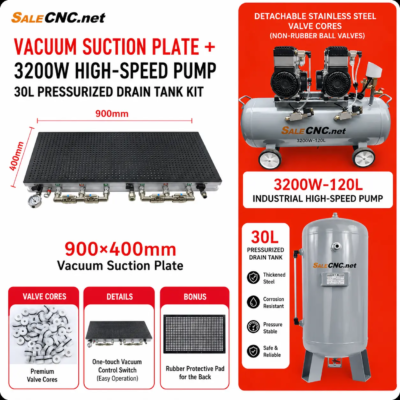 Vacuum suction plate + 3200W High-Spee Pump 30L Pressurized Drain Tank Kit (แผ่นดูดสุญญากาศ + ปั๊มความเร็วสูง 3200 วัตต์ 30 ลิตร ชุดถังระบายน้ำแบบมีแรงดัน)