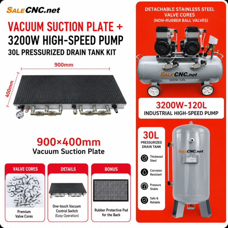 Vacuum suction plate + 3200W High-Spee Pump 30L Pressurized Drain Tank Kit (แผ่นดูดสุญญากาศ + ปั๊มความเร็วสูง 3200 วัตต์ 30 ลิตร ชุดถังระบายน้ำแบบมีแรงดัน)