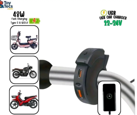 ที่ชาร์จ USB สำหรับรถจักรยานยนต์ ️ 1 44986